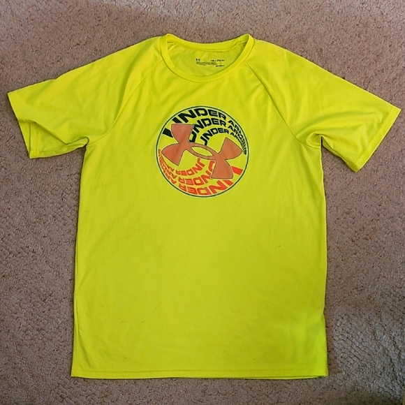 Under Armour Yellow Graphic T-Shirt - Picture 1 of 3